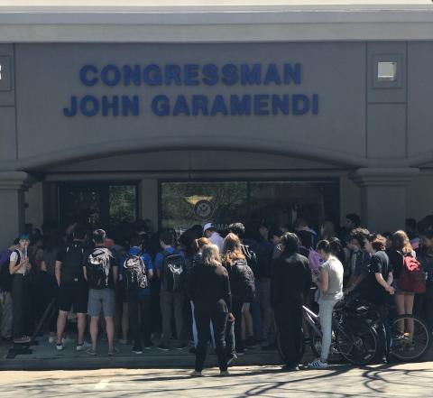 Rep. John Garamendi  with constituents