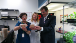 Garamendi tours Marrone Bio Innovations during his Manufacturing Advisory Committee
