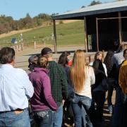 Congressman Garamendi joining students on a tour of the Center