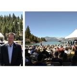 Representative Garamendi and Senator Rosen at the 28th Lake Tahoe Summit.