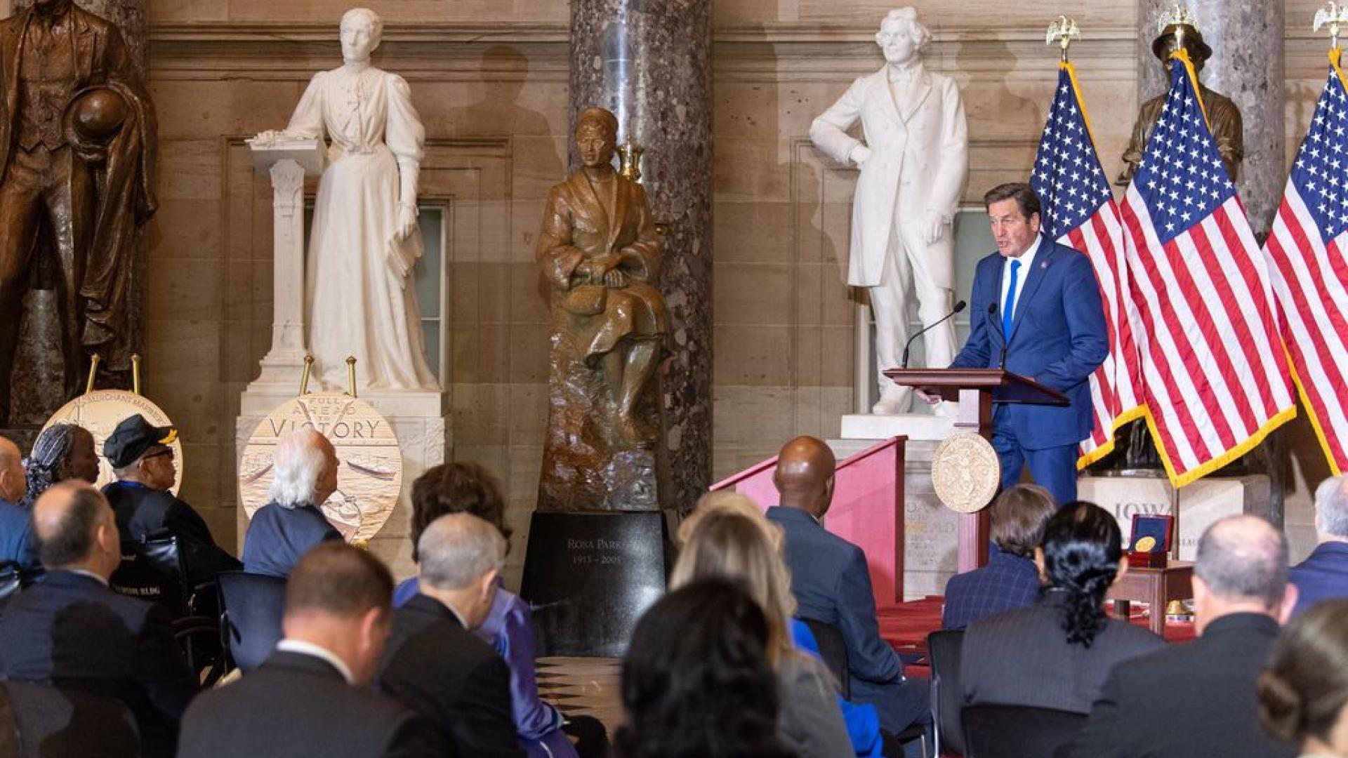 Rep. Garamendi Speaks at Gold Medal Ceremony 